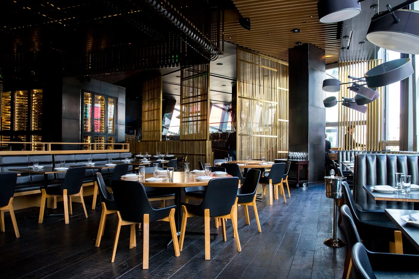 Restaurant website design Los Angeles project showing a warm dining room built for online bookings