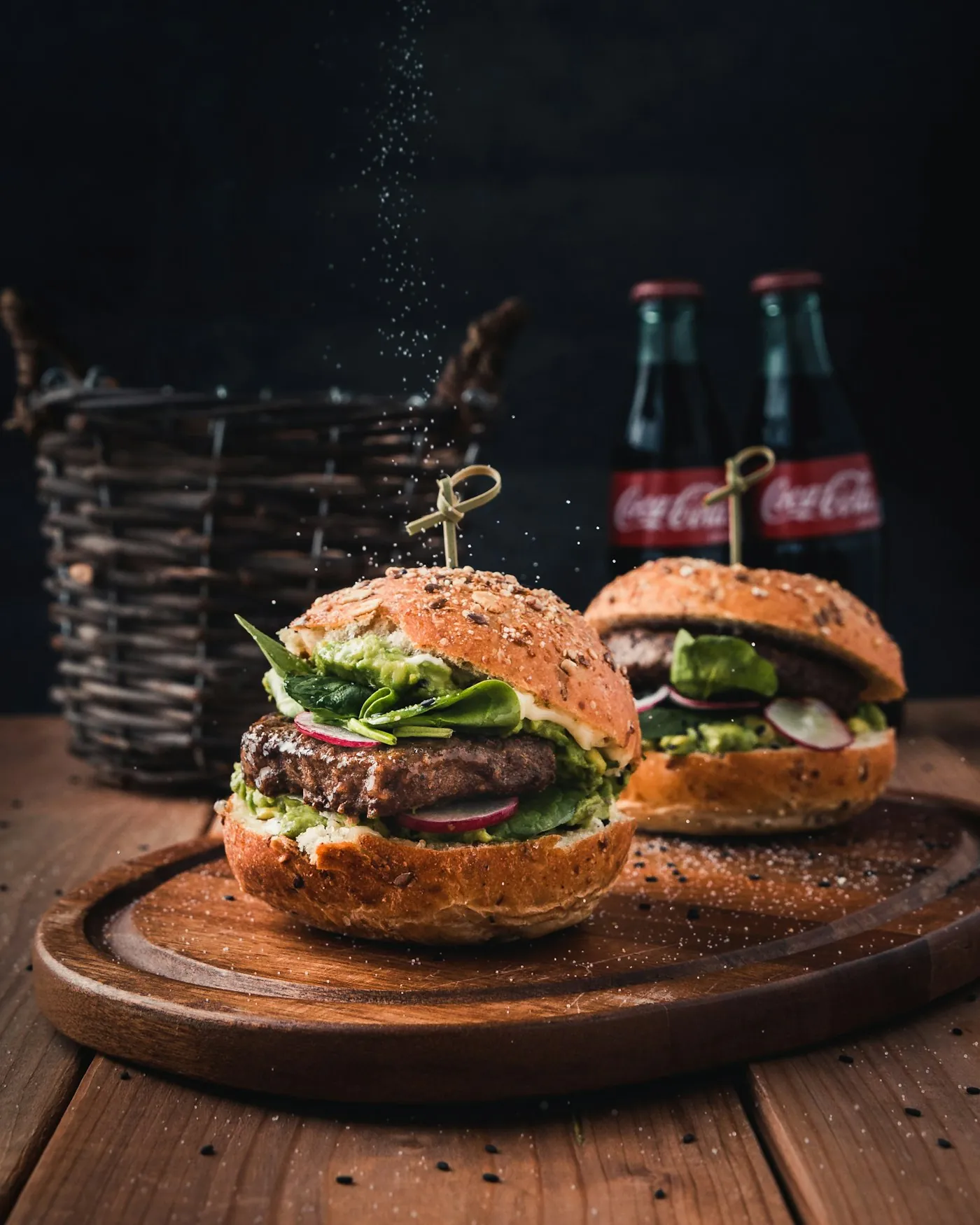 Web design fast food restaurant project showing a fresh burger and fries built for fast online ordering